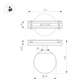 Светильник MAG-VIBE-SFERO-R120-6W Day4000 (BK, 235 deg, 48V) (Arlight, IP20 Металл, 5 лет)