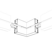 Угол S2-WALL-X2-H128-L90W внешний (Arlight, Металл)