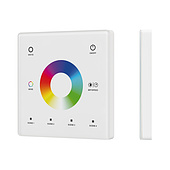 050419 INTELLIGENT ARLIGHT Сенсорная панель SMART-RF-801-11-1G-4SC-RGBW белый (3V, 2.4G) накладная (IARL, IP20 Пластик, 5 лет)