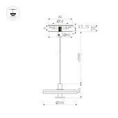 Светильник SP-KOTARO-R350-12W Warm3000 (BG-BG, 36 deg, 230V, TRIAC) (Arlight, IP20)