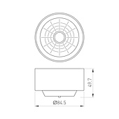 Рефлектор с посадочным кольцом LGD-REFLECTOR-RING-R85 (BK) (Arlight, Металл)