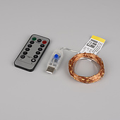 048708 Светодиодная гирлянда ARD-DEW-HOME-10000-100LED-LIVE Warm3000 (5V, USB, ПДУ) (Ardecoled, IP20)