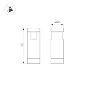 Светильник ART-APRIORI-SPOT-R40-8W Warm3000 (GD, 36 deg, 48V) (Arlight, IP20 Металл, 3 года)