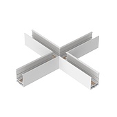 Коннектор крестовой MAG-CON-4563-X90 (WH) (Arlight, IP20 Металл, 5 лет)