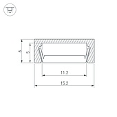 Профиль MIC-2000 ANOD Black (Arlight, Алюминий)