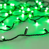 Светодиодная гирлянда ARD-STRING-CLASSIC-10000-BLACK-100LED-MILK-SYNC RGB (230V, 6.5W, RF ПДУ, 1000) (Ardecoled, IP65)