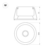 Светильник MS-HARBOR-R82-10W Warm2700 (BK, 50 deg, 230V) (Arlight, IP20 Металл, 5 лет)