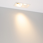 053778 Светильник MS-FLOW-BUILT-S157x85-2x12W Warm3000 (WH, 38 deg, 230V) (Arlight, IP20 Металл, 5 лет)
