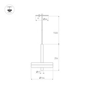 061697 Светильник SP-MENTA-R165-12W Warm2700 (BK, 130 deg, 230V) (Arlight, IP20, Мрамор, 5 лет)