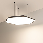 060206 Светильник SP-TIARA-SLIM-HANG-H50-L800x720-75W Day4000 (BK, 160 deg, 230V) IP33 (Arlight, Металл)