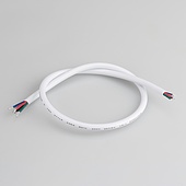 Провод питания ARL-MOONLIGHT-20AWG-4W-D6-CU-500 White (Arlight, Закрытый)