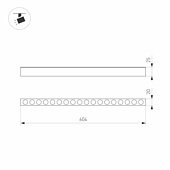 Светильник MAG-DOTS-25-L600-18W Day4000 (WH, 30 deg, 24V) (Arlight, IP20 Металл, 3 года)