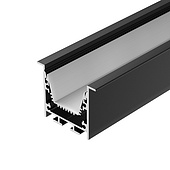 062191 Профиль LINIA45-F-TRAY-2000 BLACK (Arlight, Алюминий)