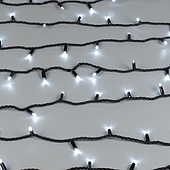 025827 Светодиодная гирлянда ARD-STRING-PRO-10000-BLACK-100LED-FLASH WHITE (230V, 7W) (Ardecoled, IP65)