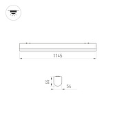 061572 Светильник ALT-LARGO-1145-36W Day4000 (WH, 90 deg, 230V) (Arlight, IP65 Пластик, 5 лет)