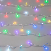 Светодиодная гирлянда ARD-STRING-CLASSIC-10000-CLEAR-100LED-SYNC RGB (230V, 6.5W, RF ПДУ, 1000) (Ardecoled, IP65)