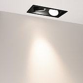 Светильник MS-VORTEX-BUILT-S250x140-2x30W Day4000 (BK-BK, 30 deg, 230V) (Arlight, IP20 Металл, 5 лет)