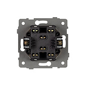 Механизм выключателя двухклавишный проходной SWT-MKP2-PL-BK-V (250V, 10A) (Arlight, -)