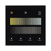 046562 INTELLIGENT ARLIGHT Сенсорная панель SMART-DALI-301-11-1G-4SC-DT8 Черная (230V, встраиваемая, 2.4G) (IARL, IP20 Пластик, 5 лет)