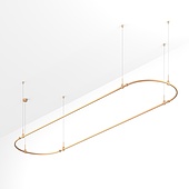 Основание ART-APRIORI-OVAL-HANG-4000x1000 (GD) (Arlight, IP20 Металл, 3 года)