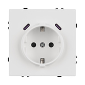 061818(1) ARL NOBE Розетка зк со шторками с USB тип C+С софт-тач белый кварц SCT-MUCC-SFPL-WH (250V, 16A) (Arlight, -)
