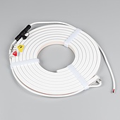 Лента герметичная MOONLIGHT-TOP-X320-13x12mm 24V Day4000 (5 W/m, IP67, sauna, 5m, wire x1) (Arlight, Вывод вниз, 3 года)