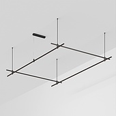 Основание ART-APRIORI-RECTANGLE-ROD-800-3000x2000 (BK) (Arlight, IP20 Металл, 3 года)