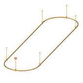 054529 Основание ART-APRIORI-OVAL-ROD-400-4000x1000 (GD) (Arlight, IP20 Металл, 3 года)