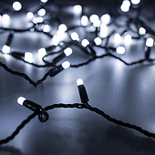 031206 Светодиодная гирлянда ARD-STRING-CLASSIC-10000-BLACK-100LED-MILK-STD White (230V, 7W) (Ardecoled, IP65)