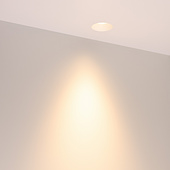 Светильник безрамочный DL-INTRAL-R63-8W Warm3000 (Белый RAL9003, 36 deg, 230V) (Arlight, IP20 Металл, 5 лет)