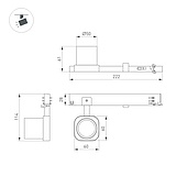 Светильник LGD-DIAFILM-4TR-R60-10W Day4000 (WH, 38 deg, 230V) (Arlight, IP20 Металл, 5 лет)