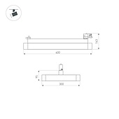 Светильник LGD-AFINA-4TR-S600x300-50W Day4000 (WH, 110 deg, 230V) (Arlight, IP20 Металл, 5 лет)