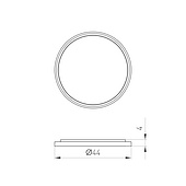 Насадка овалорисующая LGD-DIAFILM-OVAL-LENS-R44 (BK) (Arlight, Металл)