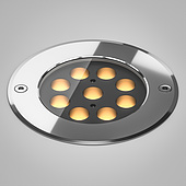 061193 Светильник LTD-DAFNA-GROUND-R160-16W Warm3000 (SL, 10 deg, 230V) (Arlight, IP67 Металл, 5 лет)