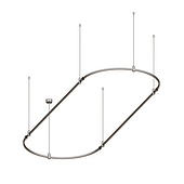 050199 Основание ART-APRIORI-OVAL-ROD-800-3000x1000 (TN) (Arlight, IP20 Металл, 3 года)