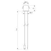 Потолочная чаша MAG-ORIENT-CANOPY-BUILT-POWER-L1500 (BK) (Arlight, Металл)