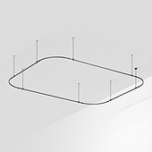 Основание ART-APRIORI-RECTANGLE-SOFT-ROD-800-4500x3500 (BK) (Arlight, IP20 Металл, 3 года)