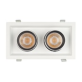 Светильник LTD-PULL-S110x210-2x10W Warm3000 (WH, 24 deg, 230V) (Arlight, IP20 Металл, 5 лет)