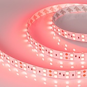 Лента RT 2-5000 24V Red 2x2 (5060, 600 LED, LUX) (Arlight, 26 Вт/м, IP20)