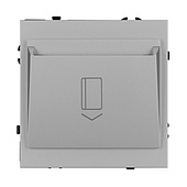 ARL NOBE Выключатель карточный магнитный софт-тач никель SWT-CRD-SFPL-IS (250V, 25A) (Arlight, -)