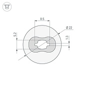 Силиконовый профиль WPH-FLEX-D22-360deg-S8-5m WHITE (Arlight, Силикон)