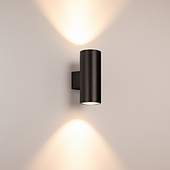060961 Светильник настенный LGD-WALDER-R106-2x18W Day4000-MIX (Черный, 40 deg, 230V) (Arlight, IP65 Металл, 5 лет)
