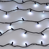 Светодиодная гирлянда ARD-STRING-CLASSIC-10000-BLACK-100LED-MILK-SYNC RGB (230V, 6.5W, RF ПДУ, 3000) (Ardecoled, IP65)