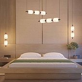 Светильник SP-CARAMELA-HANG-R120-7W Warm2700 (BK, 300 deg, 230V) (Arlight, IP20 Натуральный шелк, 3 года)