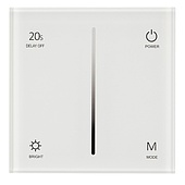 Панель SMART-P36-DIM-IN White (230V, 1.2A, TRIAC, Sens, 2.4G) (Arlight, IP20 Пластик, 5 лет)