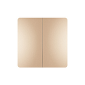 043313 INTELLIGENT ARLIGHT Кнопочная панель KINETIC-801-22-2G-WP-SUF Gold (No battery, IP67, 433Mhz) (IARL, IP67 Пластик, 3 года)