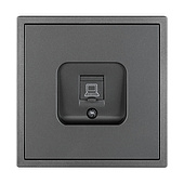 054593 Механизм компьютерной розетки SCT-TENDO-MPC1-SFPL-GR (RJ-45, CAT6) (Arlight, Матовый графитовый)