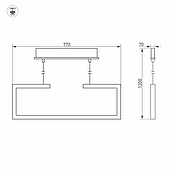Светильник SP-MARQUO-S770x70-20W Warm3000 (WH, 120 deg) (Arlight, IP20 Металл, 3 года)