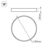 Светильник SP-TOR-PILL-PRISM-R800-94W Warm3000 (WH, 100 deg, 230V) (Arlight, IP20 Металл, 3 года)