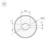 Силиконовый профиль WPH-FLEX-D22-360deg-S8-5m BLACK (Arlight, Силикон)